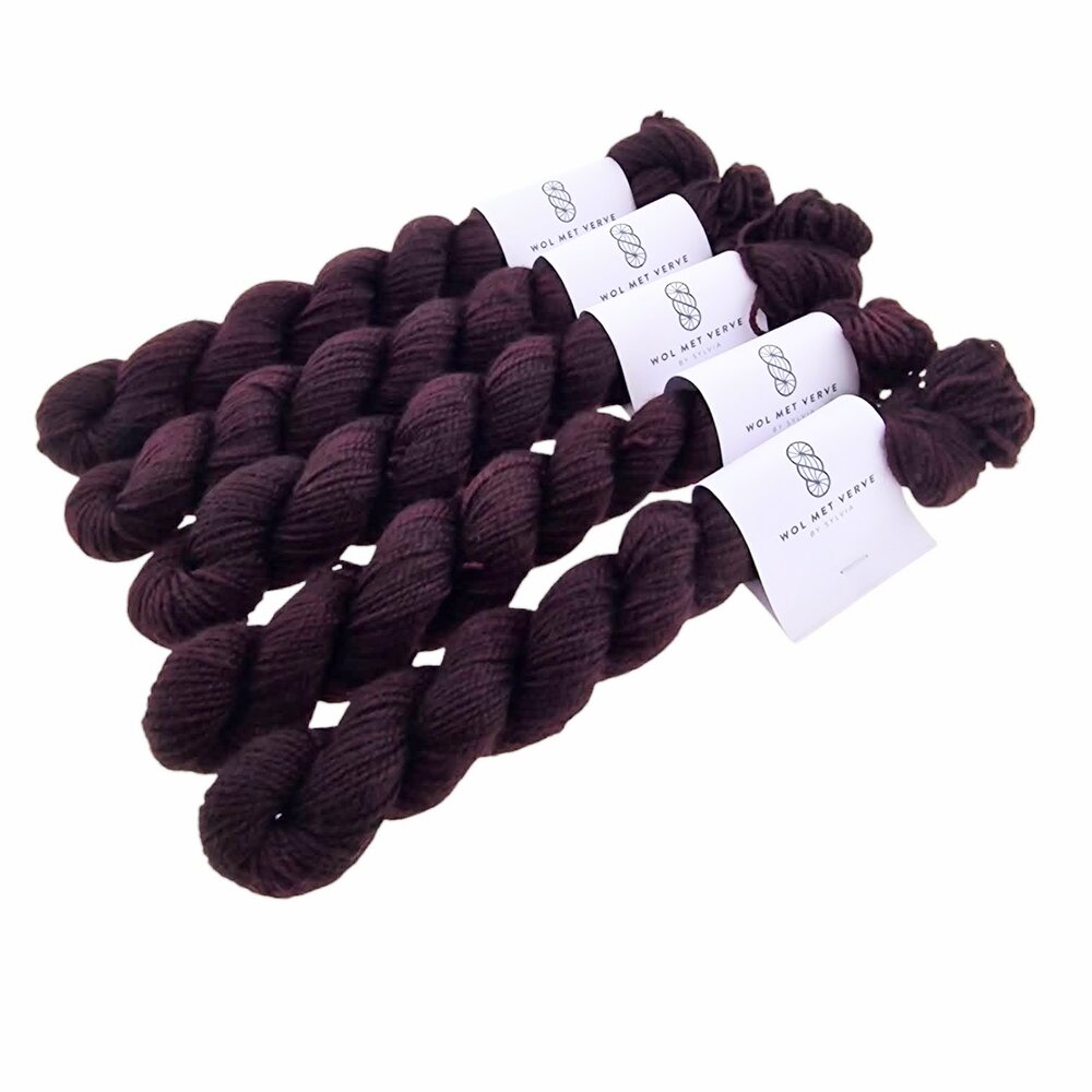 Merino Twist Sock Mini - Cabernet 0125