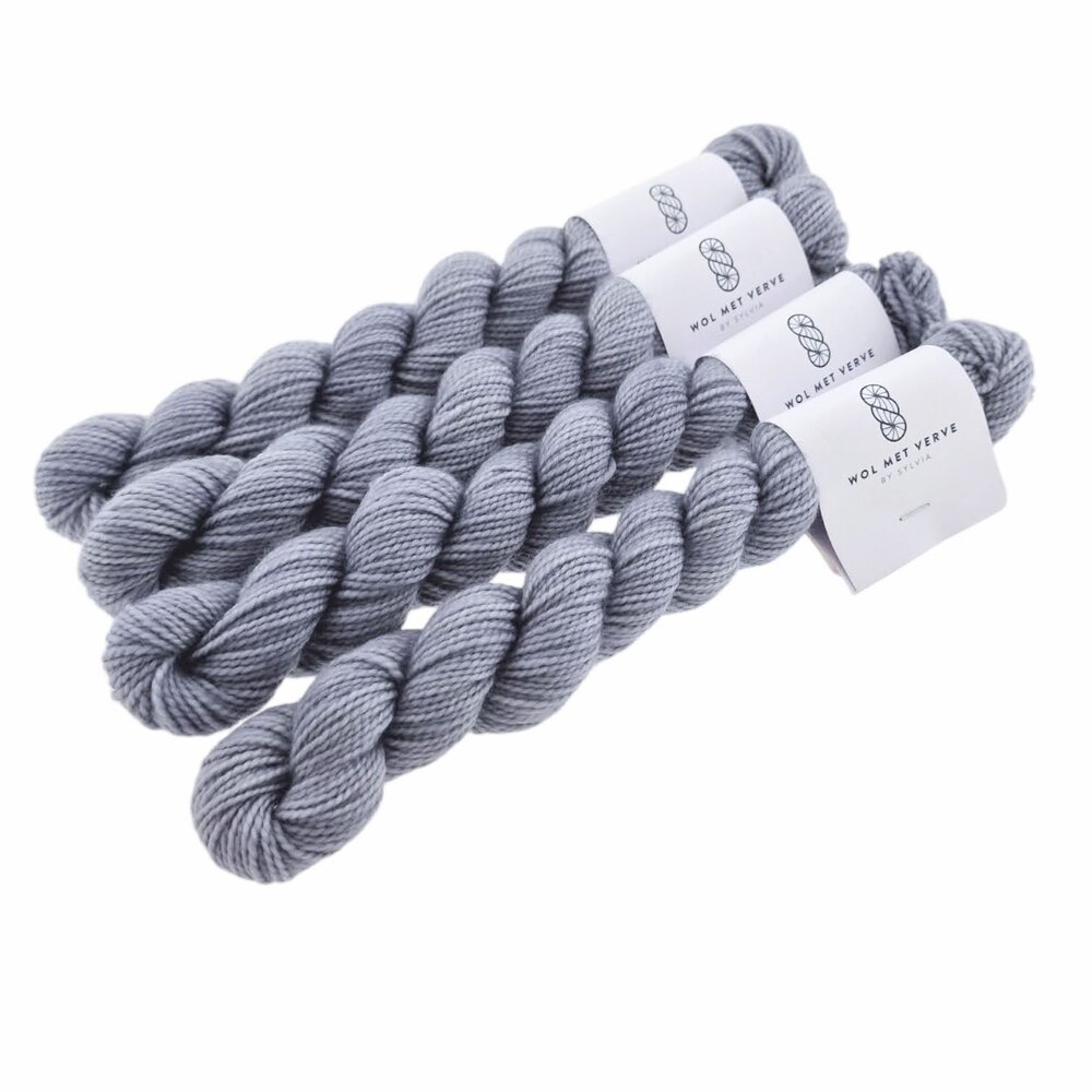 Merino Twist Sock Mini - Tornado Grey Light