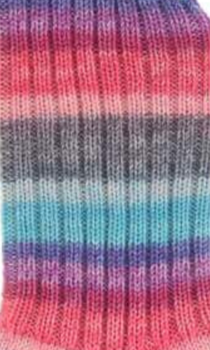 Simple Sock - Self striping 25-018