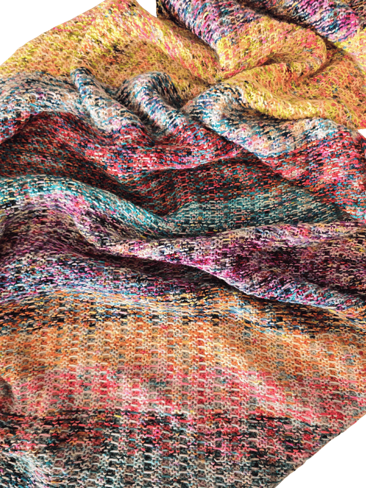 Dual Drift Advent Shawl back