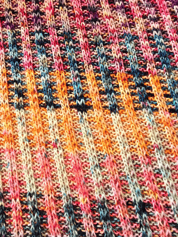 Dual Drift Advent Shawl Detail