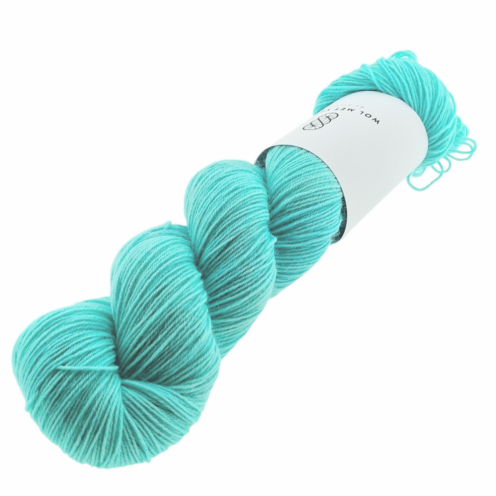 Basic Sock 4-ply - Bright Aqua light 0125
