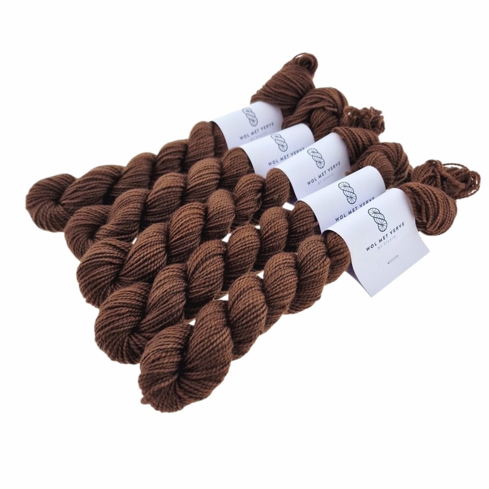 Merino Twist Sock Mini - WMV Brown 0126
