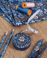 Hobby Gift Create Rollma&szlig;band Floral Woodblock Design 150 cm