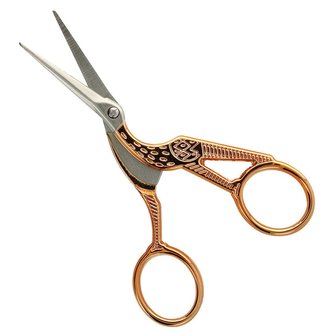 Embroidery scissors &#039;Stork&#039; rose gold