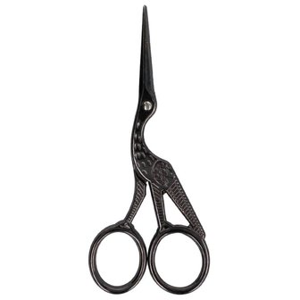 Embroidery scissors &#039;Stork&#039; black nickel