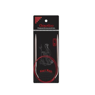 Chiaogoo Knit Red Ergonomische rondbreinaalden 80cm