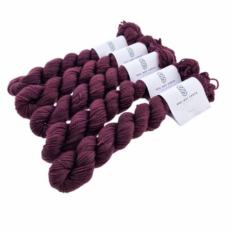 Merino Twist Sock Mini - Plum 0124