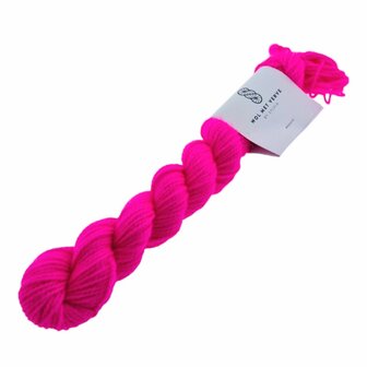 Merino Twist Sock Mini - Fluorescent Fuchsia 0225