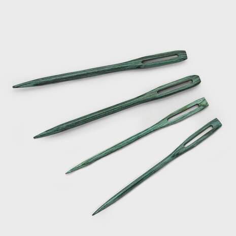 KnitPro Mindful Teal Wooden Darning Needles 