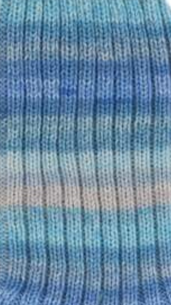 Simple Sock - Self striping 26-008