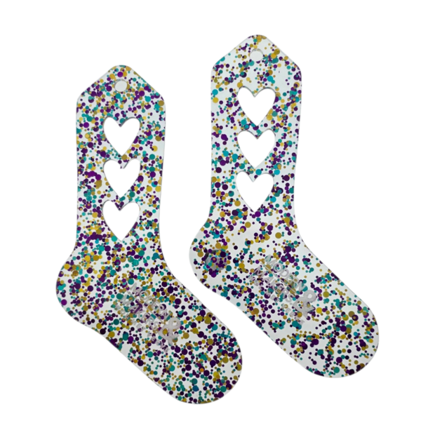 Mini Sock Blockers maat 1 - glitter