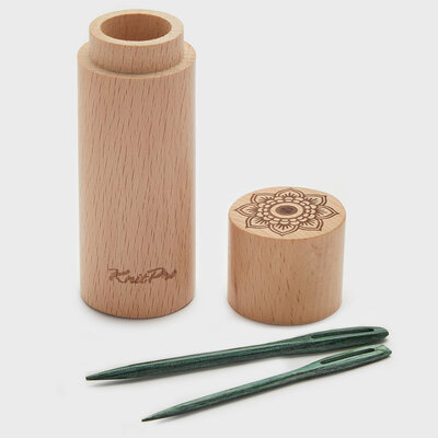 KnitPro Mindful Teal Wooden Darning Needles