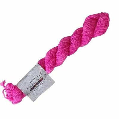 Merino Twist Sock Mini - Fluorescent Fuchsia 0124