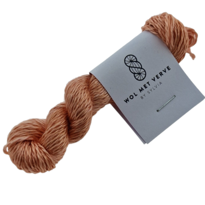 Pure Silk Borduurzijde - Peach Blush