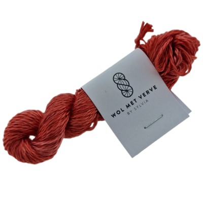 Pure Silk Borduurzijde - Oxblood Red