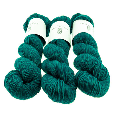 Merino Twist Sock - Dark teal 0223