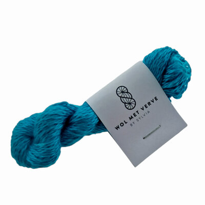 Pure Silk Borduurzijde - Caribbean Blue