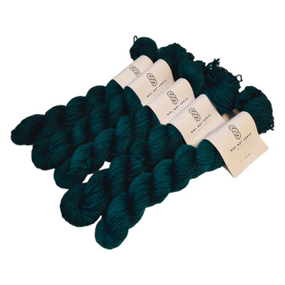 Merino Twist Sock Mini - Dark Teal 0124