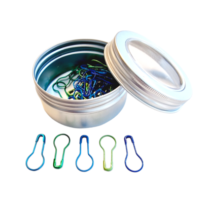 Open Stitch Markers - Blauw/Groen