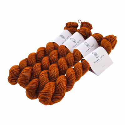 Merino Twist Sock Mini - Rust 0124