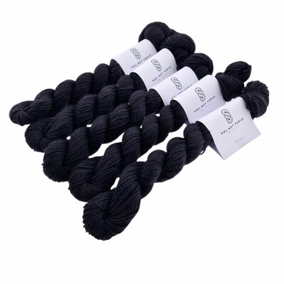 Merino Twist Sock Mini - Black 0124
