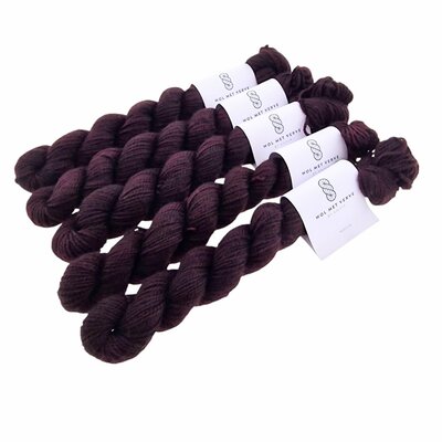 Merino Twist Sock Mini - Cabernet 0123