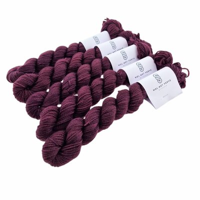 Merino Twist Sock Mini - Plum 0124
