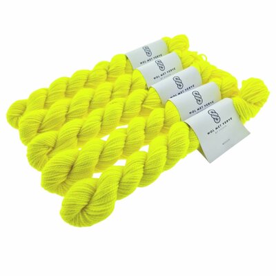 Merino Twist Sock Mini - Fluorescent Lemon 0124