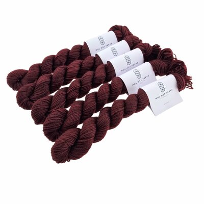 Merino Twist Sock Mini - Mahogany 0125